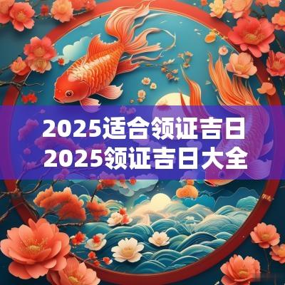 2025适合领证吉日 2025领证吉日大全老黄历