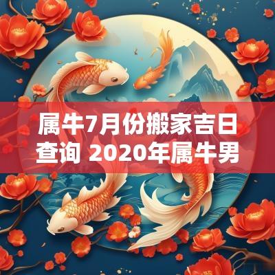 属牛7月份搬家吉日查询 2025年属牛男搬家吉日
