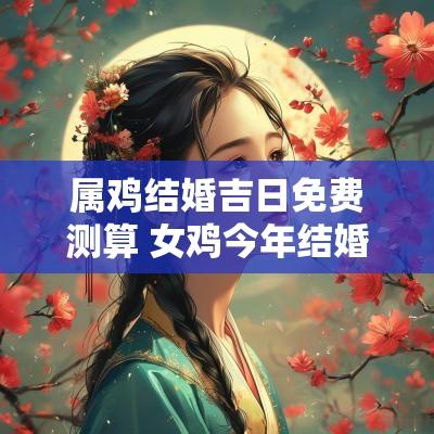 属鸡结婚吉日免费测算 女鸡今年结婚吉日查询