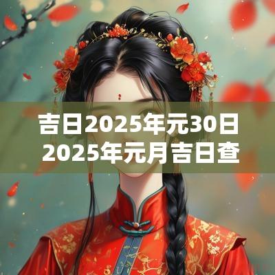 吉日2025年元30日 2025年元月吉日查询