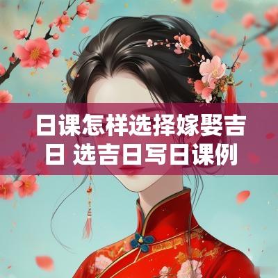 日课怎样选择嫁娶吉日 选吉日写日课例子