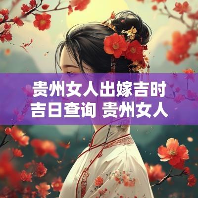 贵州女人出嫁吉时吉日查询 贵州女人出嫁吉时吉日