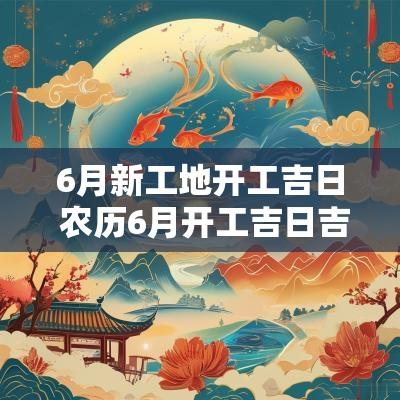 6月新工地开工吉日 农历6月开工吉日吉时