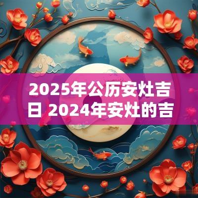 2025年公历安灶吉日 2025年安灶的吉日表