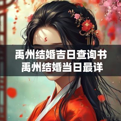 禹州结婚吉日查询书 禹州结婚当日最详细流程 禹州结婚吉日查询书 禹州结婚当日最详细流程