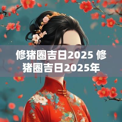 修猪圈吉日2025 修猪圈吉日2025年