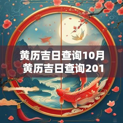 黄历吉日查询10月 黄历吉日查询2010