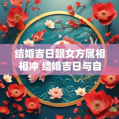 结婚吉日跟女方属相相冲 结婚吉日与自己属相相同合适吗