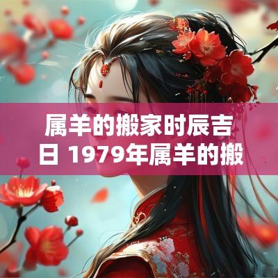 属羊的搬家时辰吉日 1979年属羊的搬家吉日