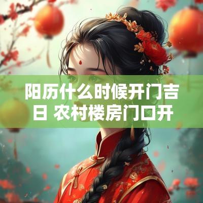 阳历什么时候开门吉日 农村楼房门口开门吉日