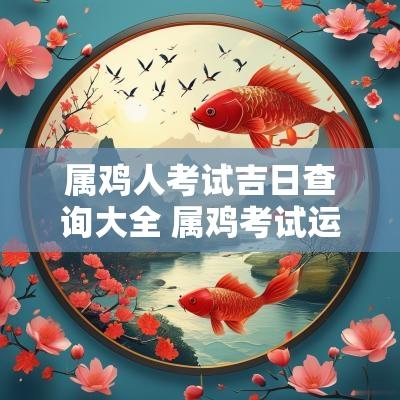 属鸡人考试吉日查询大全 属鸡考试运最好的年份是哪几年