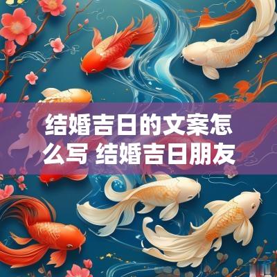 结婚吉日的文案怎么写 结婚吉日朋友圈文案