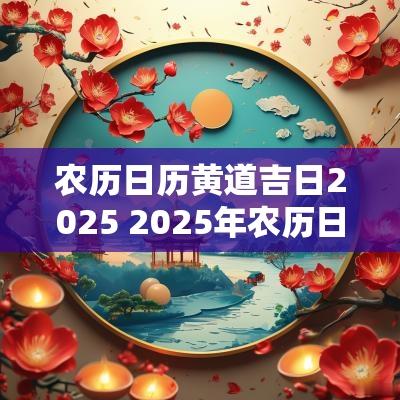 农历日历黄道吉日2025 2025年农历日历黄道吉日
