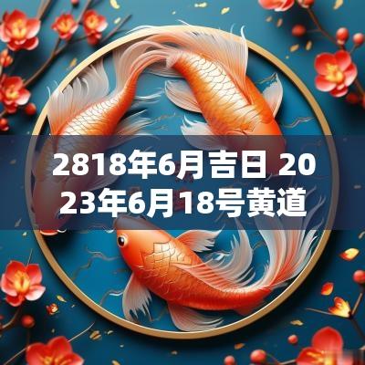 2818年6月吉日 2025年6月18号黄道吉日