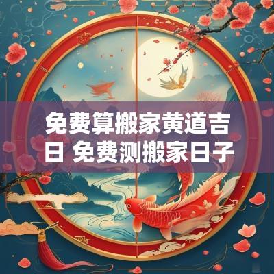 免费算搬家黄道吉日 免费测搬家日子