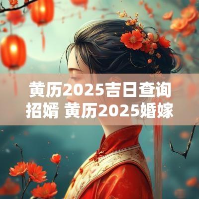 黄历2025吉日查询招婿 黄历2025婚嫁吉日查询