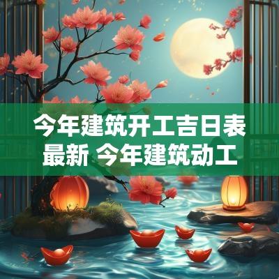 今年建筑开工吉日表最新 今年建筑动工吉日查询最新