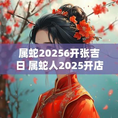 属蛇20256开张吉日 属蛇人2025开店吉日