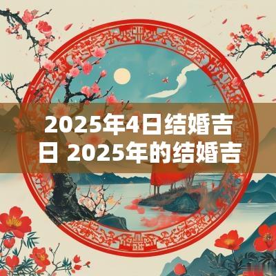 2025年4日结婚吉日 2025年的结婚吉日