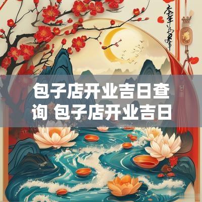 包子店开业吉日查询 包子店开业吉日查询大全