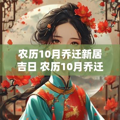 农历10月乔迁新居吉日 农历10月乔迁吉日有哪些