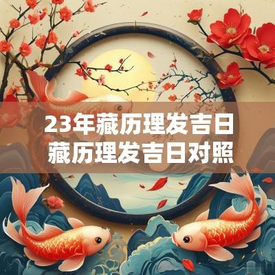 23年藏历理发吉日 藏历理发吉日对照表