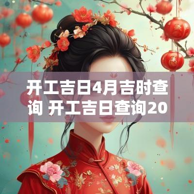 开工吉日4月吉时查询 开工吉日查询2025年