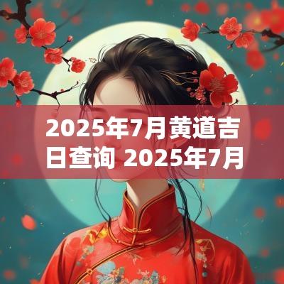 2025年7月黄道吉日查询 2025年7月21日是黄道吉日么