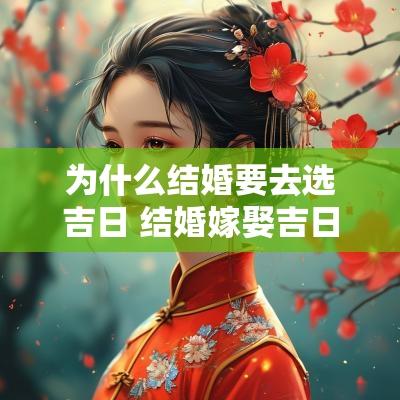 为什么结婚要去选吉日 结婚嫁娶吉日怎么选