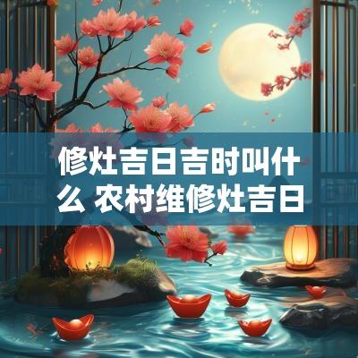修灶吉日吉时叫什么 农村维修灶吉日吉时