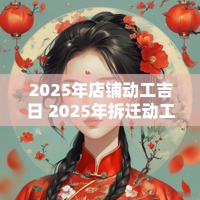 2025年店铺动工吉日 2025年拆迁动工吉日
