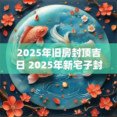 2025年旧房封顶吉日 2025年新宅子封顶吉日