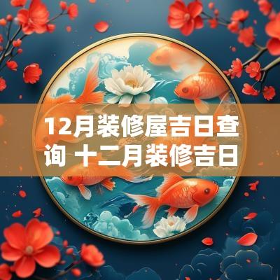 12月装修屋吉日查询 十二月装修吉日