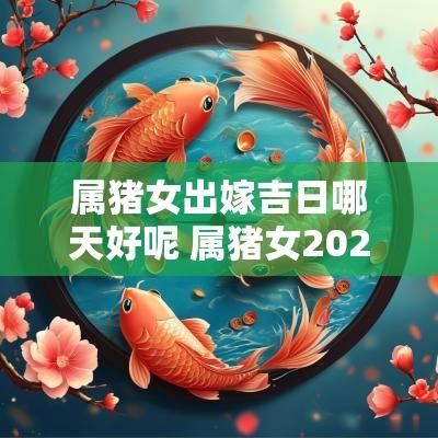 属猪女出嫁吉日哪天好呢 属猪女2025年出嫁吉日