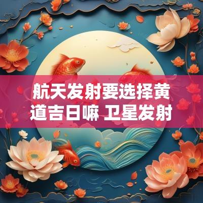 航天发射要选择黄道吉日嘛 卫星发射为什么选吉日