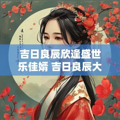 吉日良辰欣逢盛世乐佳婿 吉日良辰大吉大利