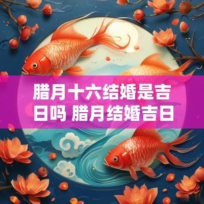 腊月十六结婚是吉日吗 腊月结婚吉日一览表