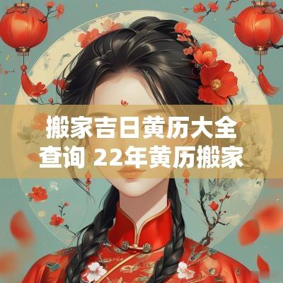 搬家吉日黄历大全查询 22年黄历搬家吉日