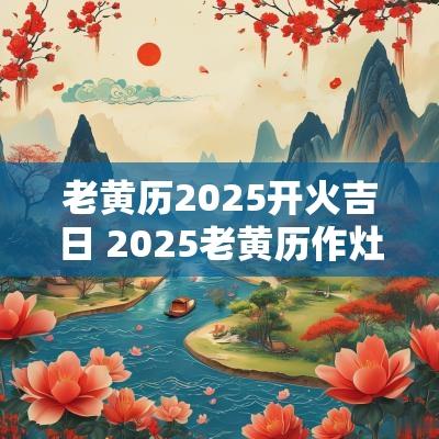 老黄历2025开火吉日 2025老黄历作灶吉日查询