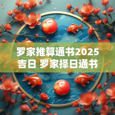 罗家推算通书2025吉日 罗家择日通书2025电子版