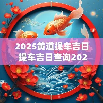 2025黄道提车吉日 提车吉日查询2025年黄道吉日