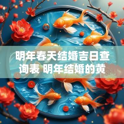明年春天结婚吉日查询表 明年结婚的黄道吉日