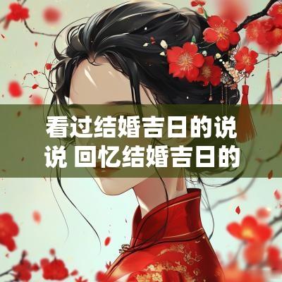 看过结婚吉日的说说 回忆结婚吉日的句子