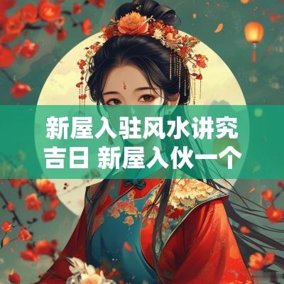 新屋入驻风水讲究吉日 新屋入伙一个月的风水禁忌