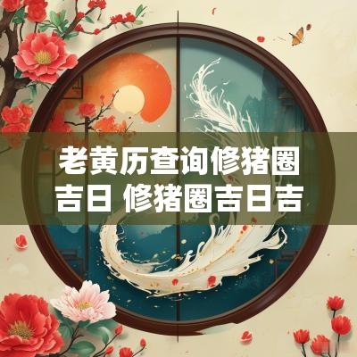 老黄历查询修猪圈吉日 修猪圈吉日吉时查询
