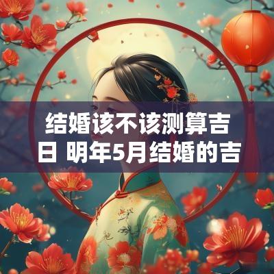 结婚该不该测算吉日 明年5月结婚的吉日
