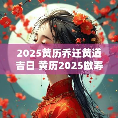 2025黄历乔迁黄道吉日 黄历2025做寿黄道吉日