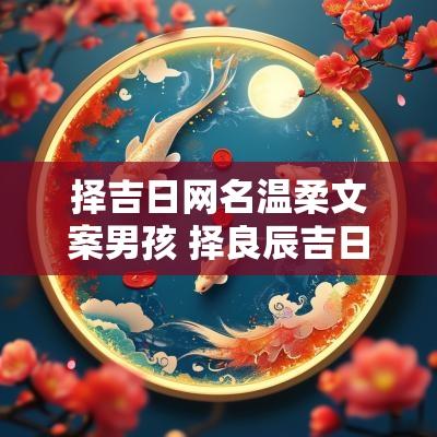 择吉日网名温柔文案男孩 择良辰吉日文案怎么写