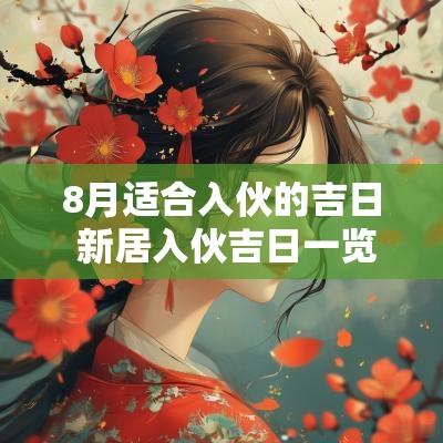 8月适合入伙的吉日 新居入伙吉日一览表