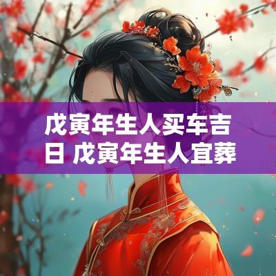 戊寅年生人买车吉日 戊寅年生人宜葬什么向